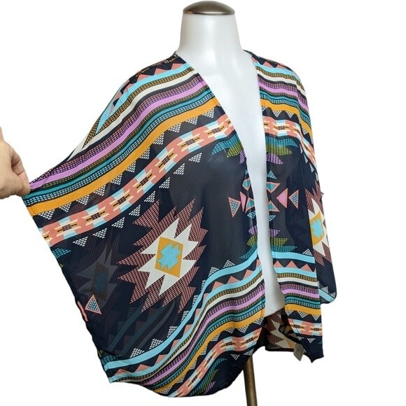 xhilaration SwimWear Boho Cover-Up Women XS/S Beach Swim Beachwear Oversized - Picture 2 of 4